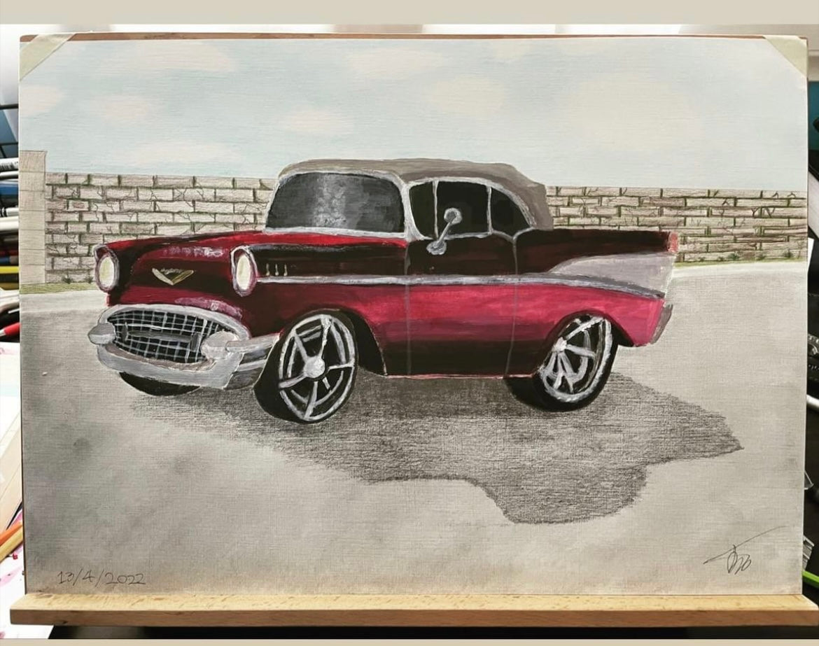 1955 Chevrolet Car Painting