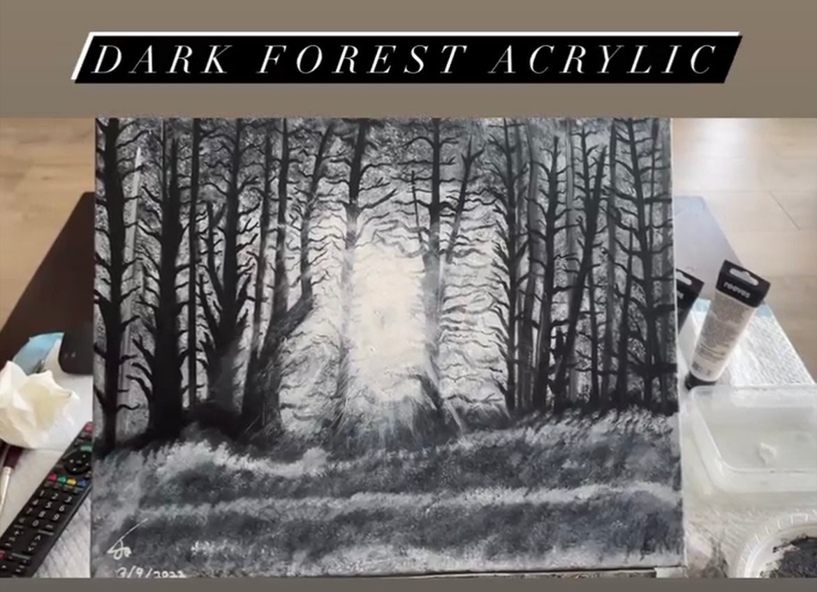 Dark Forest Painting