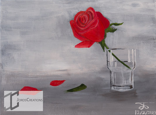 Red Rose Painting