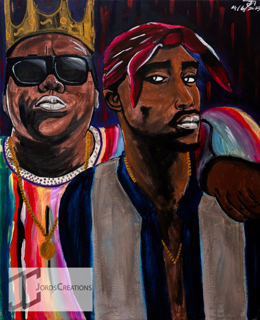 Biggie Smalls and Tupac Shakur Painting