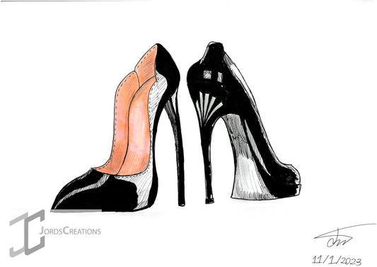 Cristian Louboutins Heels - Sketch