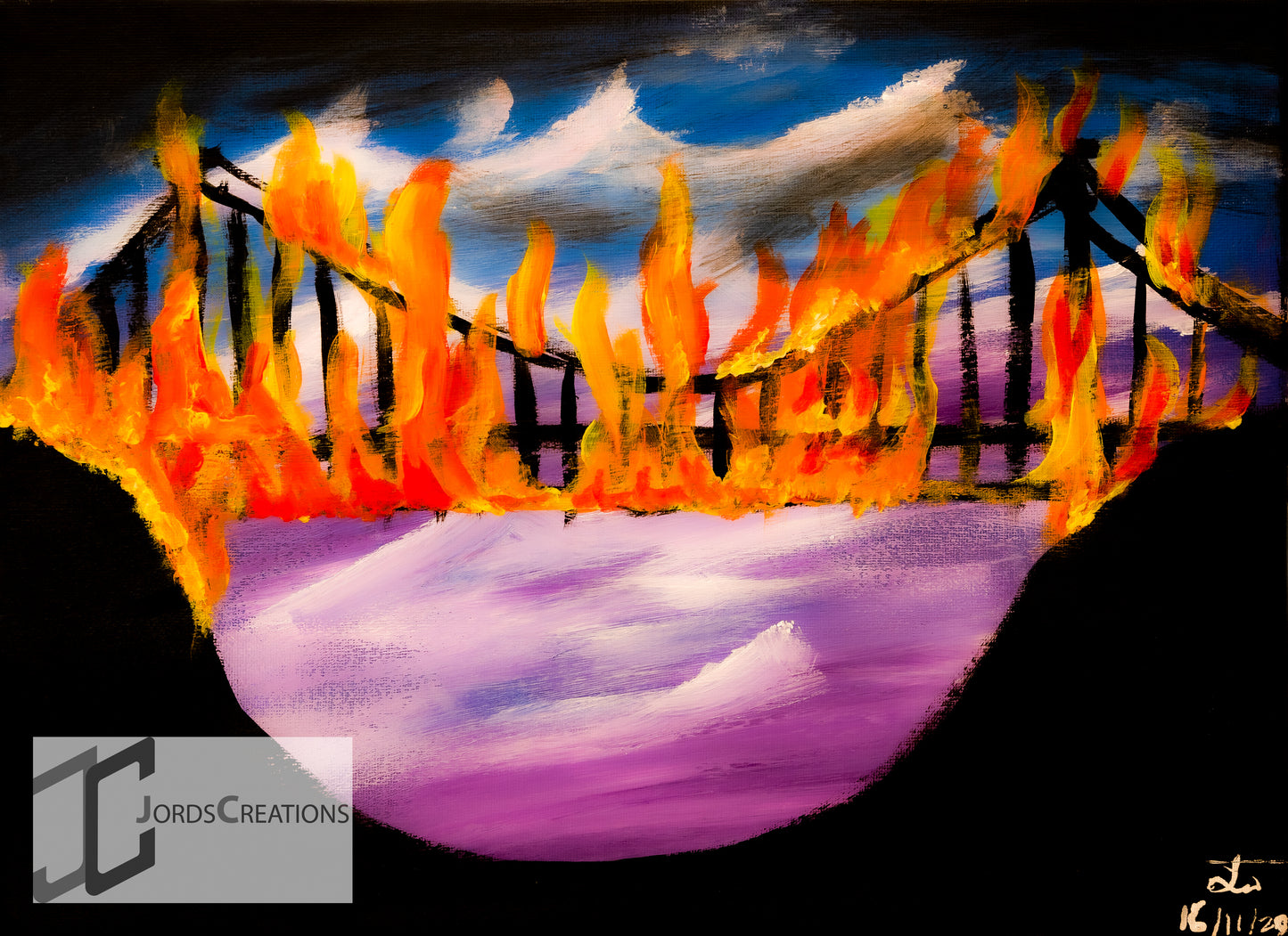 Burning Bridge - Original Piece