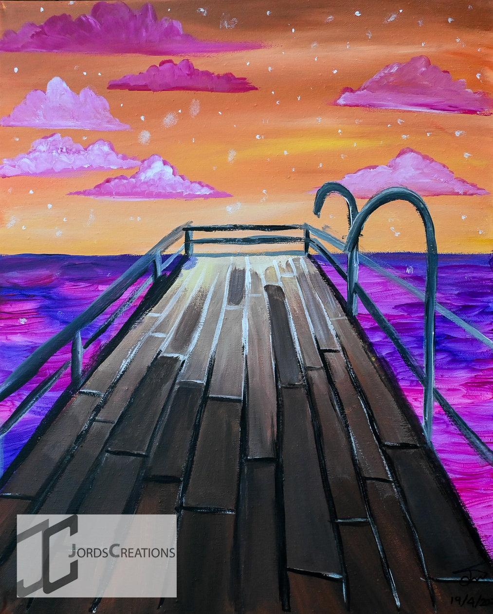 Sunset Pier - Original Piece