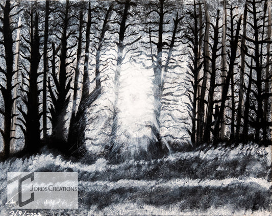 Dark Forest Painting