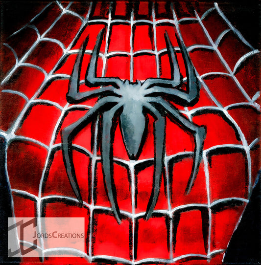 Tobey Maguire’s Spidey Symbol - Painting