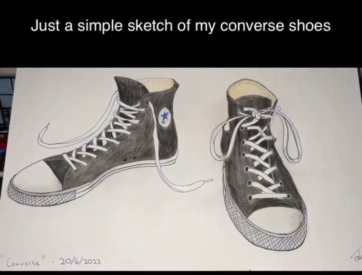 Converse Shoes Sketch