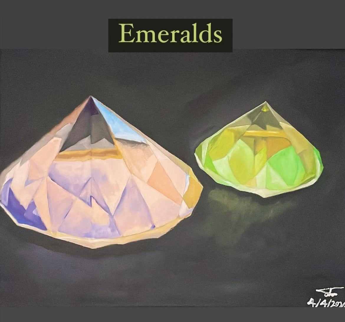 Emeralds - Original Oil Painting