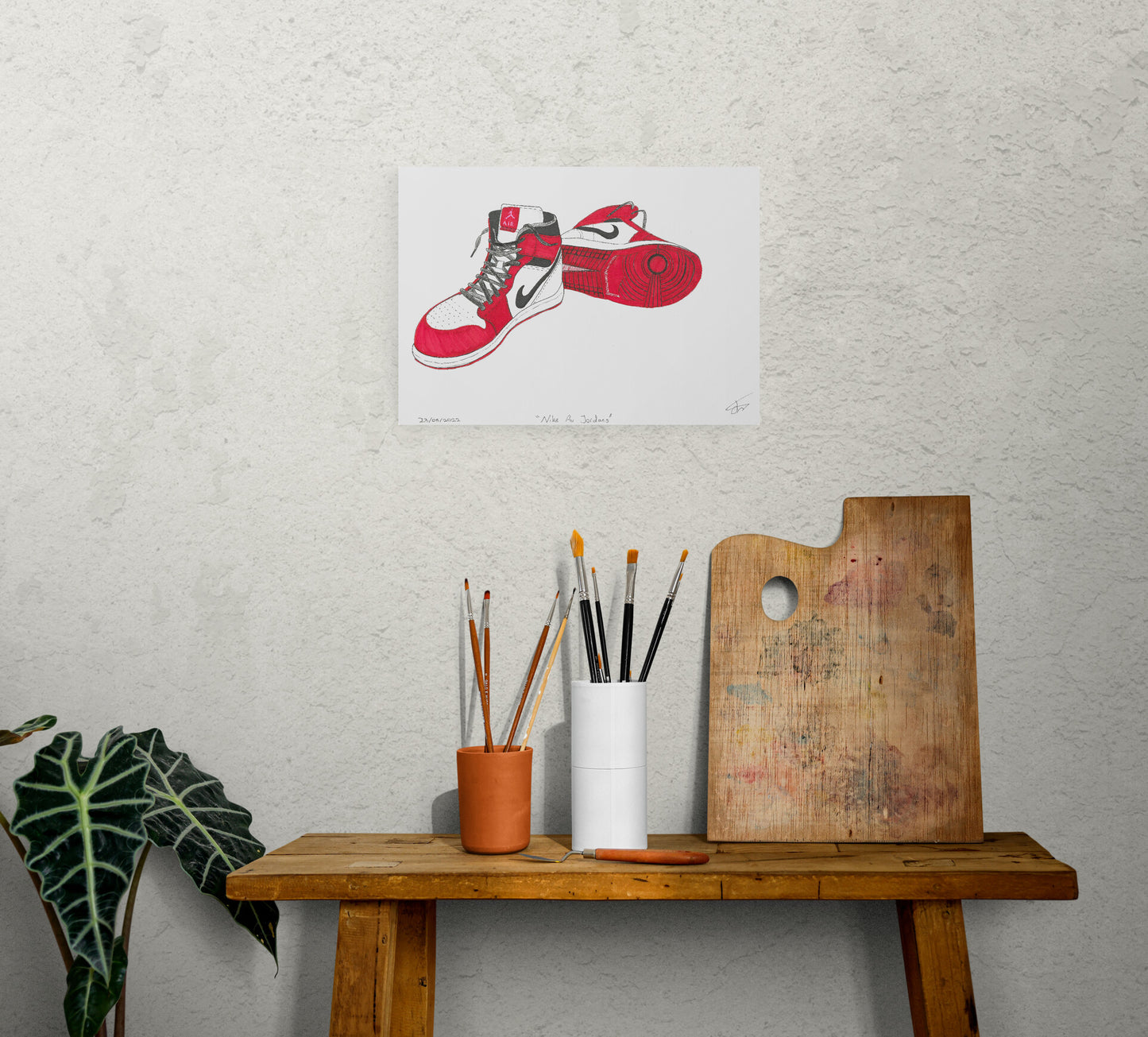 Nike Air Jordans - Drawing