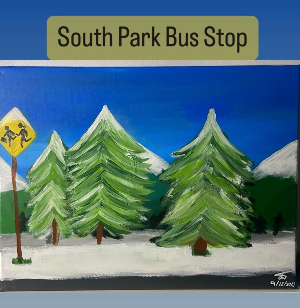 South Park Bus Stop - Painting