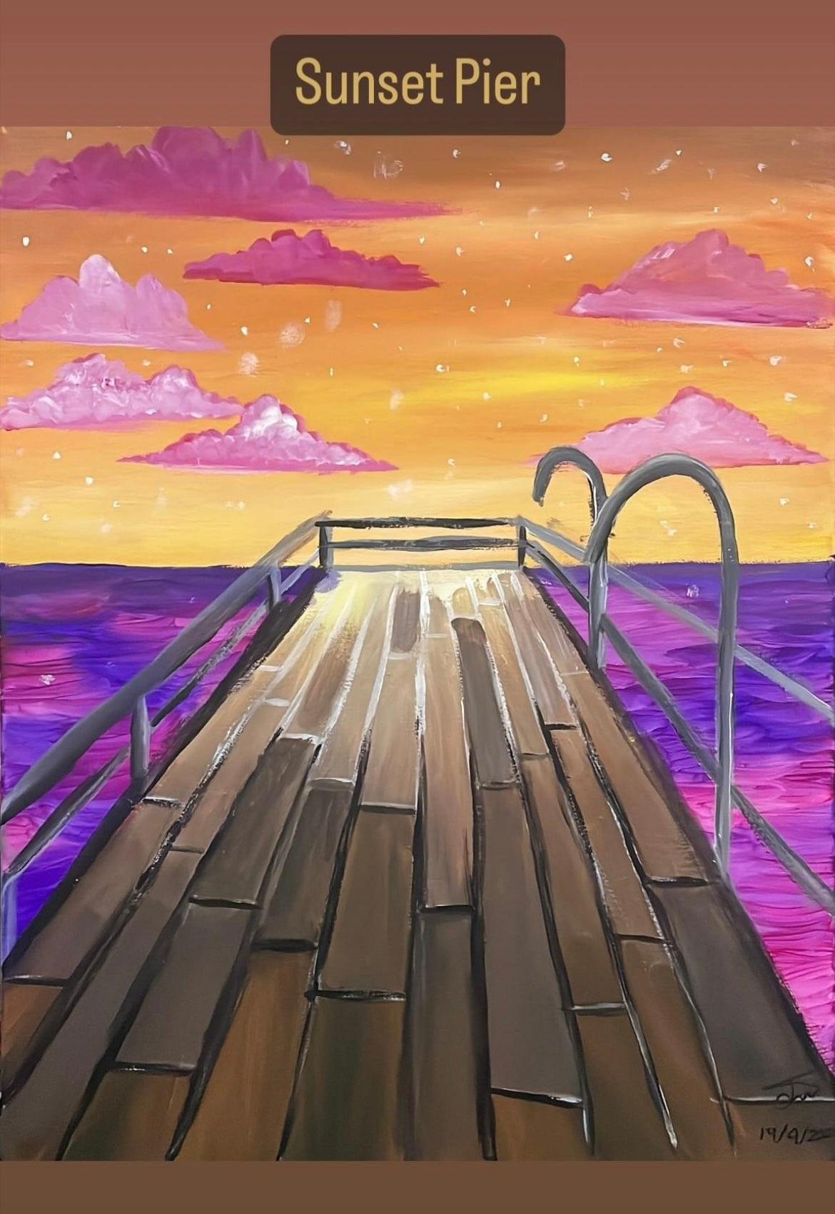 Sunset Pier - Original Piece