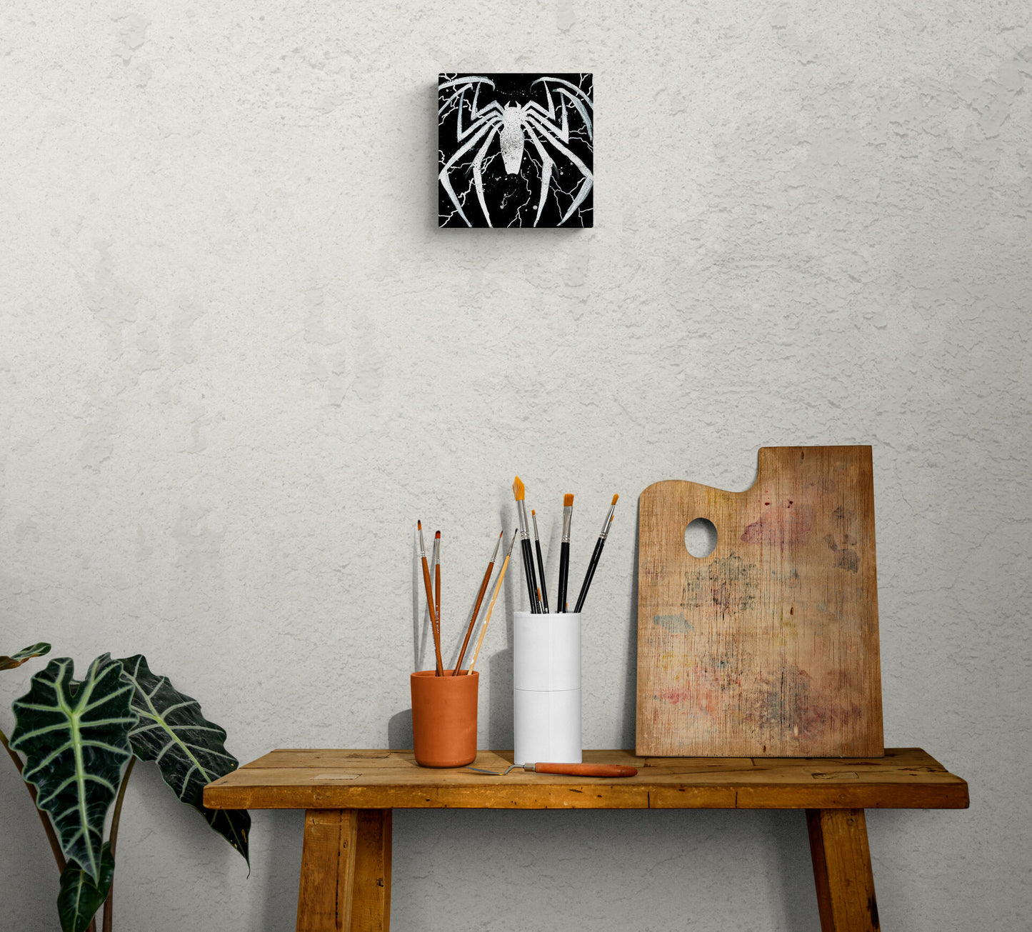 Symbiote Spidey Symbol (Custom Original) - Painting